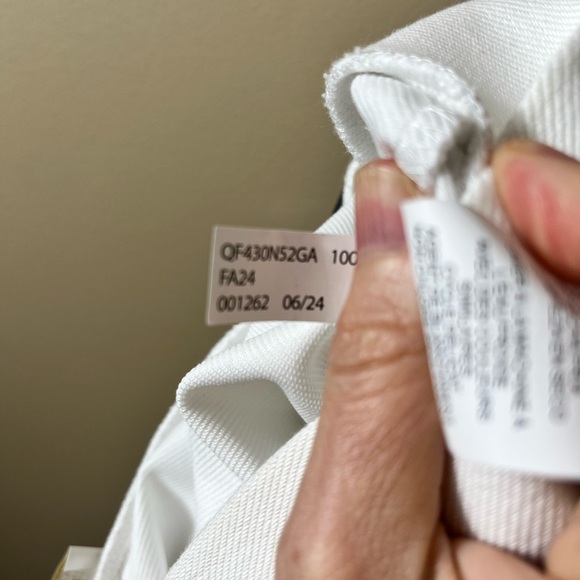 Michael Kors White Slit Hem Pull On Leggings Pants Medium Modern Clean Beauty - Picture 6 of 9